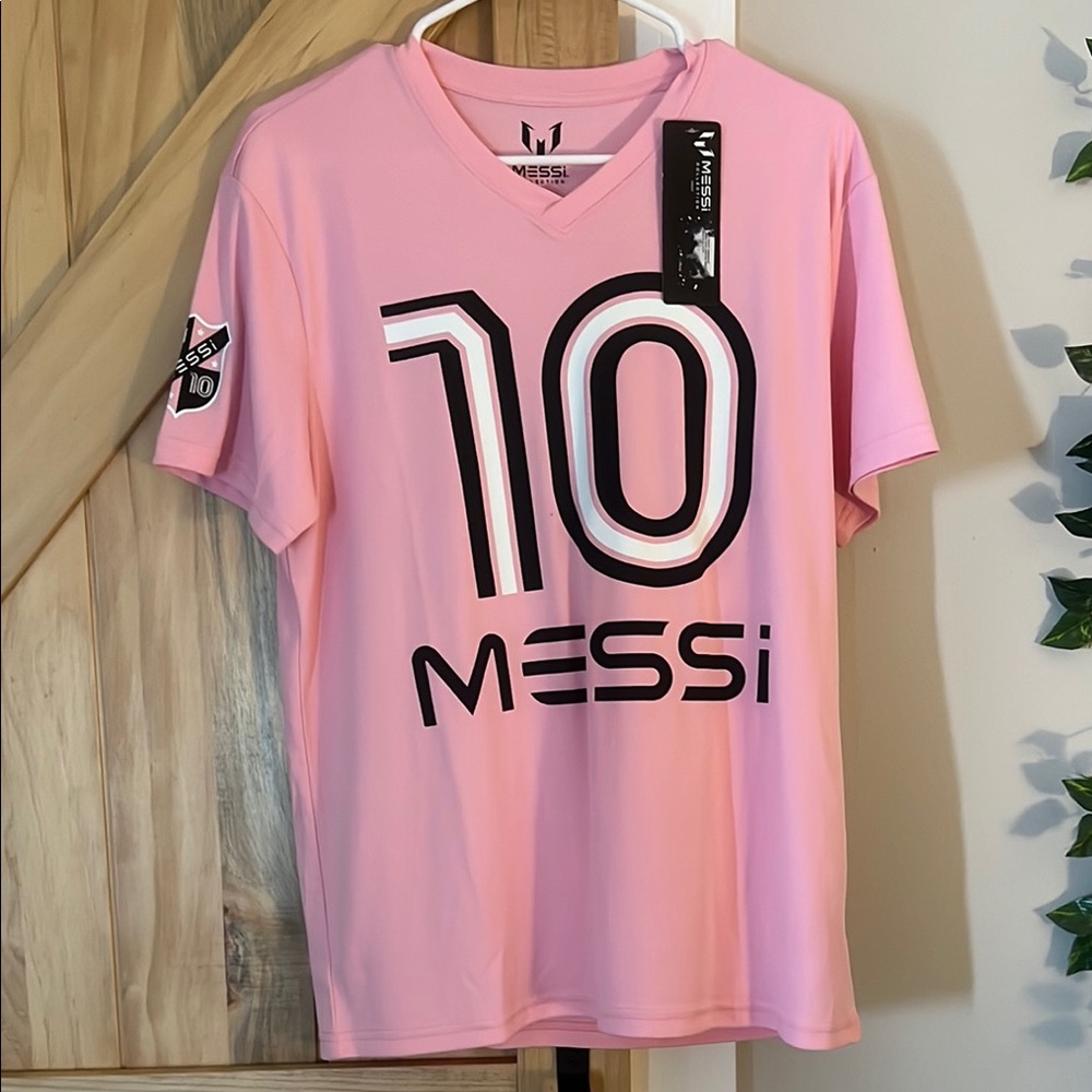Pink Messi Soccer Jersey